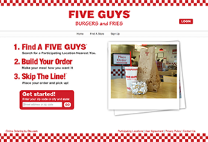 Five Guys order online