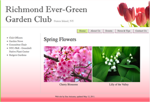 Richmond Ever-Green Garden Club, Spring Flowers