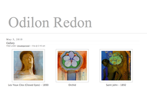 Artist Odilon Redon Website